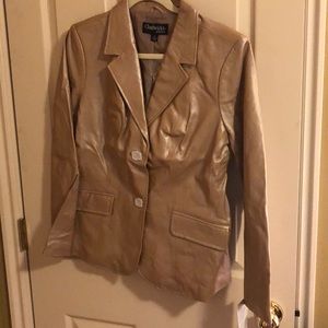 New Chadwick’s leather gold blazer